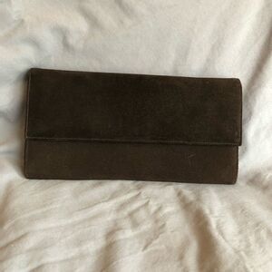 𝅺paragon vintage leather clutch